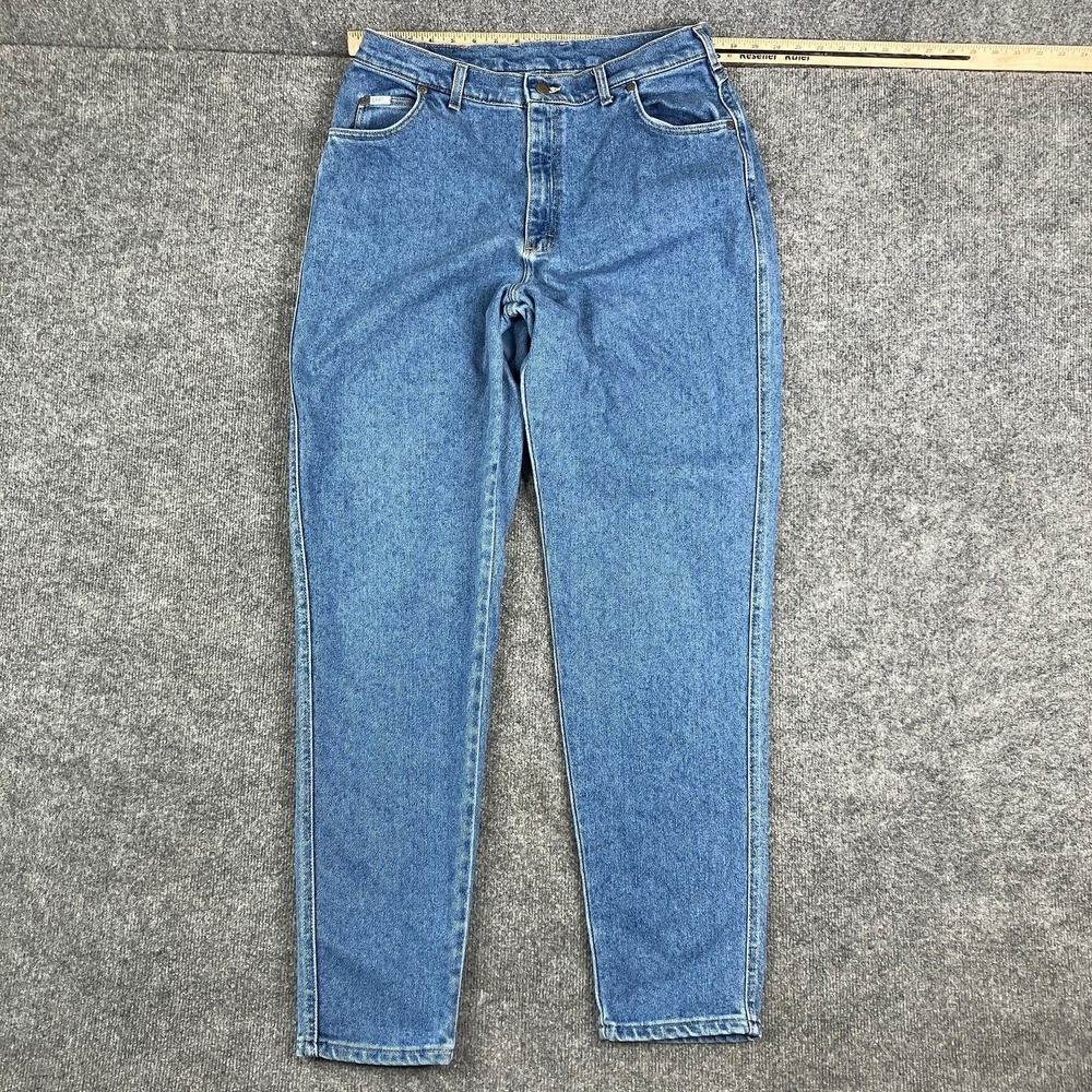 Lee Jeans Womens‎ Size 32 Blue High Rise Tapered Leg Classic Denim Mom Fit